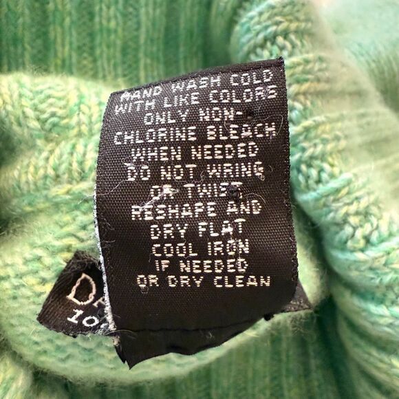 Daniel Bishop Light Green Cashmere Turtleneck Sweater Sz S Preppy, Collegiate - Picture 12 of 12